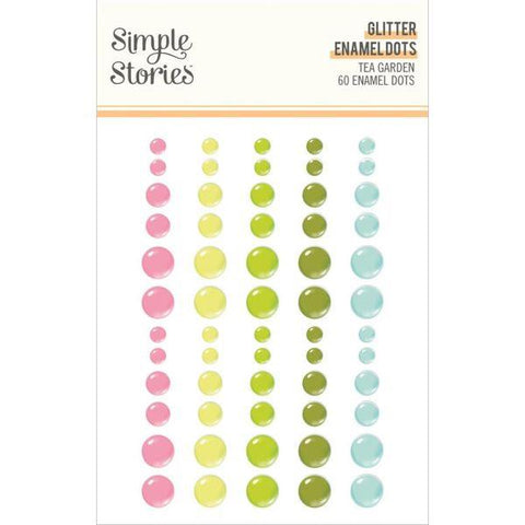 Tea Garden - Glitter Enamel Dots