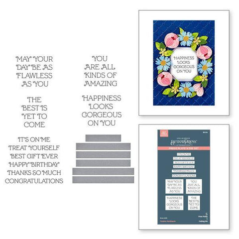 Gorgeous You Collection - Flawless Sentiment Press Plate & Die Set