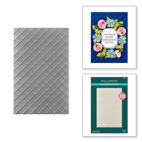 Gorgeous You Collection - Cross My Heart 3D Embossing Folder