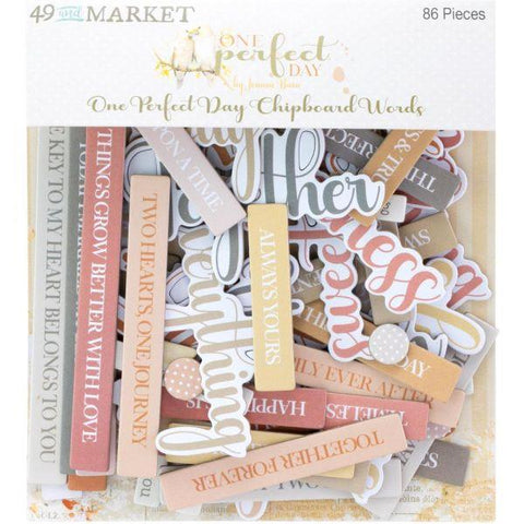 One Perfect Day - Chipboard Words