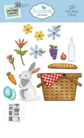 Sunny Days Collection - Dies - Picnic Basket & Bunny