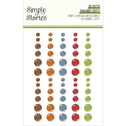Simple Vintage Woodlands - Glossy Enamel Dots