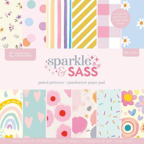 Sparkle & Sass - Pastel Patterns - 6x6 Paper Pad