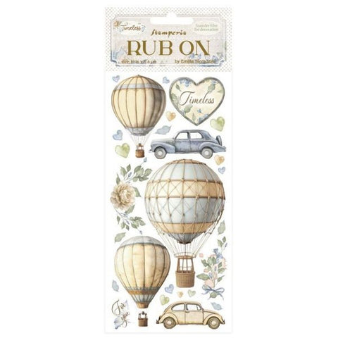 Timeless - Rub Ons - Hot Air Balloons