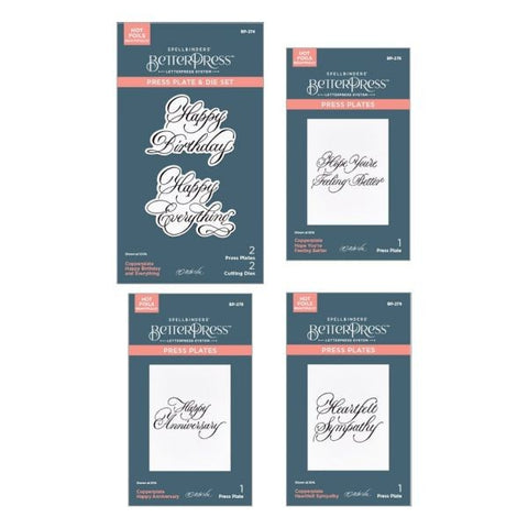 Copperplate Happy Everything Sentiments BetterPress Bundle
