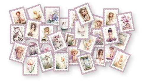 Woodland Spring - Die Cut Postage Stamps