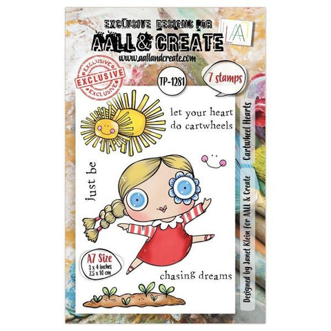 Cartwheel Hearts - Clear Stamps