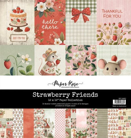 Strawberry Friends - 12x12 Paper Collection