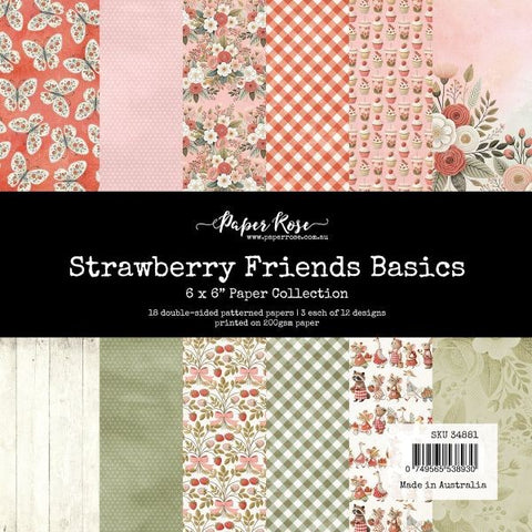 Strawberry Friends - 6x6 Paper Collection - Basics