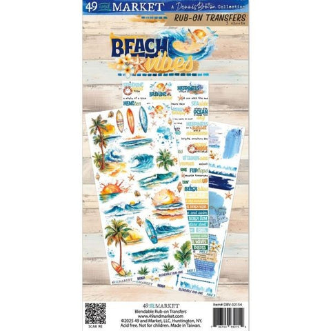 Beach Vibes - Rub Ons