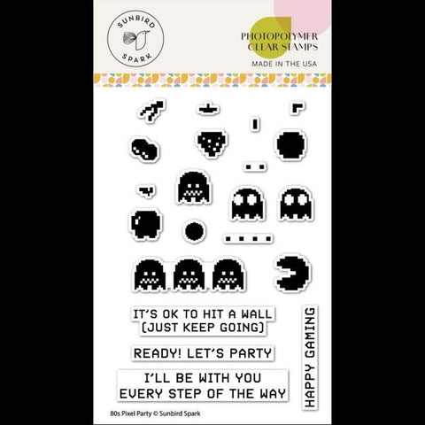 80's Pixel Party - Clear Stamps