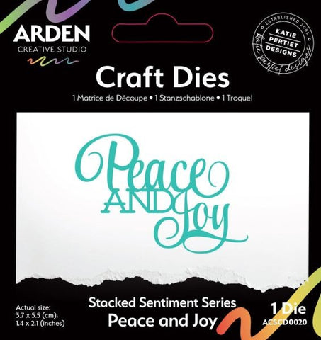 Sentiment Series - Stacked Peace and Joy Dies