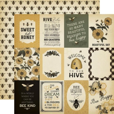 Honey Bee - 3x4 Journaling Cards