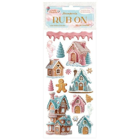 Candy Christmas - Rub Ons - Marzipan Houses