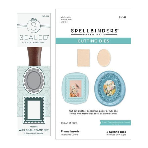 Holiday Magic Collection - 2 Pack Frames Wax Seal Stamps & Dies Bundle
