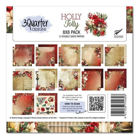 Holly Jolly - 8x8 Paper Pack