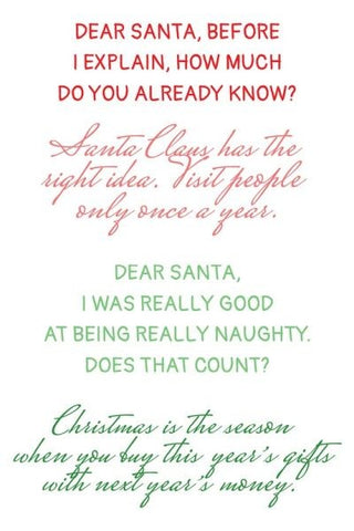 Christmas Humor Sentiments - Clear Stamps