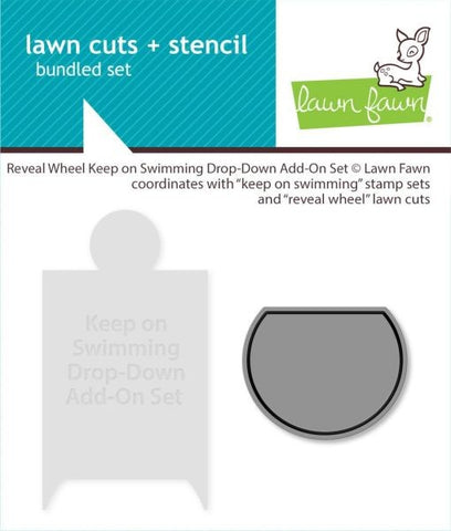 Reveal Wheel Keep on Swimming Drop-Down Add On Dies