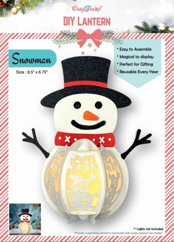 DIY Paper Lanterns - Snowman
