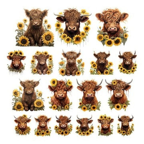 Autumn Highland Cow Ephemera