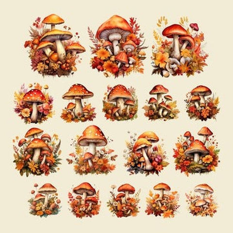 Autumn Splendor - Ephemera - Mushrooms