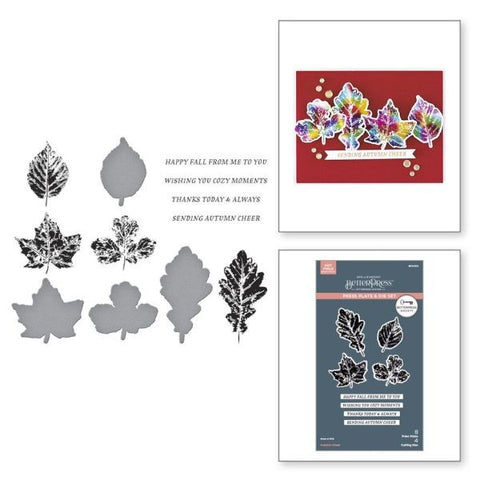 BetterPress Society - September 2025 - Autumn Cheer Press Plate & Die Set