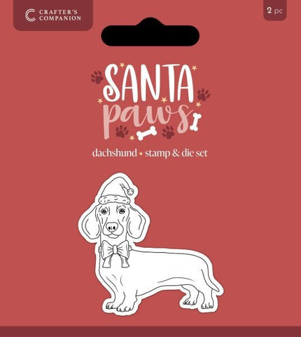 Santa Paws Stamp and Die - Dachshund