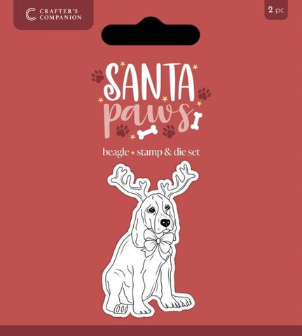 Santa Paws Stamp and Die - Beagle
