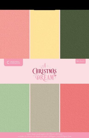 A Christmas Dream - A4 Luxury Linen Cardstock Pack
