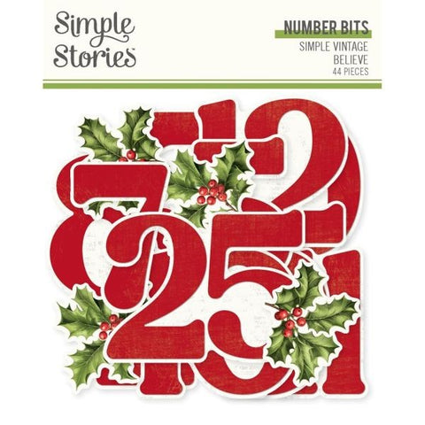 Simple Vintage Believe - Number Bits & Pieces