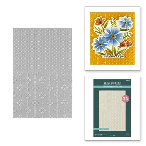 Tabbed Classics Collection - Polka Dot & Posy Duo - 3D Embossing Folder