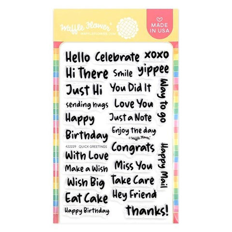 Quick Greetings - Clear Stamps