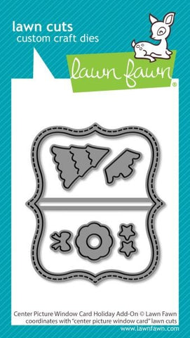 Center Picture Window Card Holiday Add-On Dies