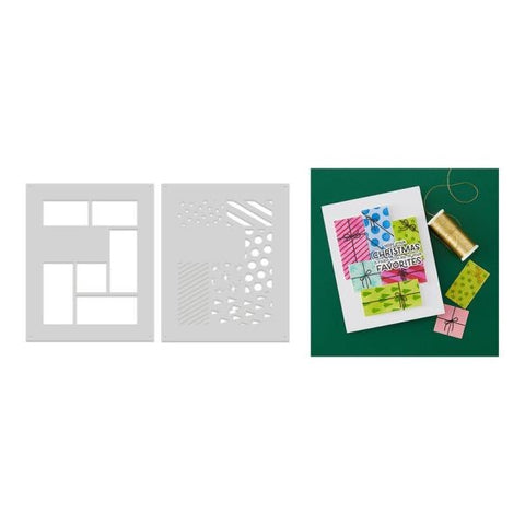 Best Gift Ever Collection - Gorgeous Giftwrap Layering Stencils