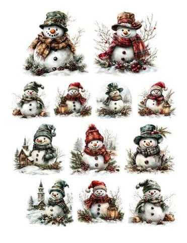 Victorian Christmas - Ephemera - Snowman