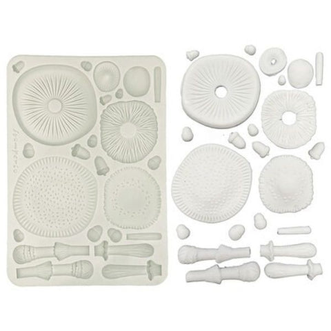 Whispering Woods - A5 Silicone Mould - Mushrooms 3D