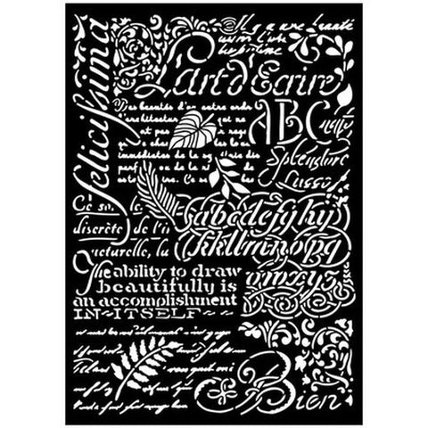 Art Stories - A3 Media Stencil - Writings