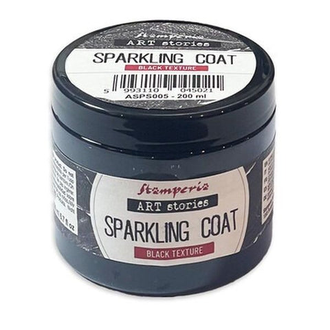 Art Stories - Sparkling Coat - Black Texture