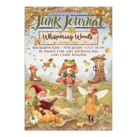 Whispering Woods - Junk Journal Backgrounds, Stickers & Cut Outs