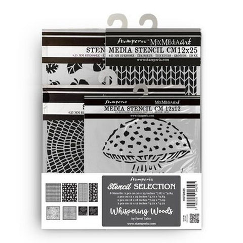 Whispering Woods - Stencils - 8 Piece Bundle