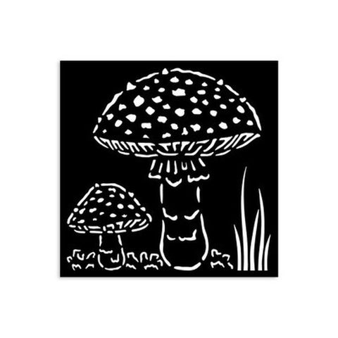 Whispering Woods - Stencil - Mushrooms