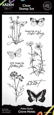 Maker Series - Clear Stamps - Grove Notes