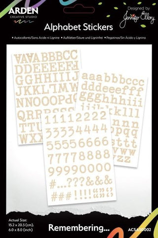 Remembering... - Alphabet Stickers