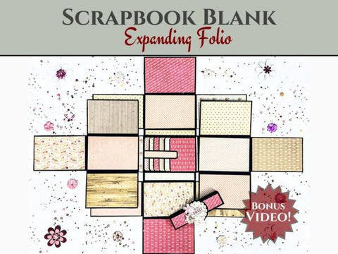Expanding Folio Scrapbook Blanks - White