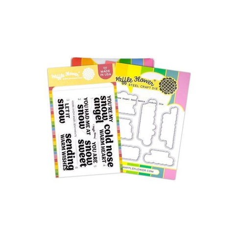 Snow Angel Sentiments - Stamp & Die Combo