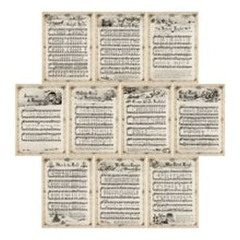 Christmas Music - Ephemera - Cards