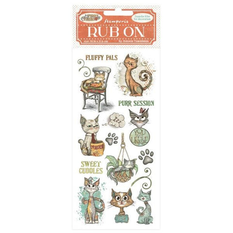 Furry Friends - Rub Ons - Cat