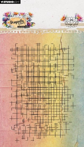 Dragonfly Dreams - Clear Stamps - Grunge Grid