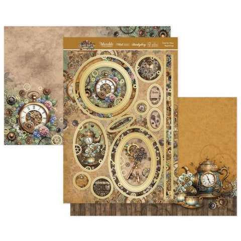 Clockwork Curiosities -Time for New Beginnings  Luxury Topper Set