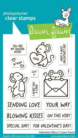 Valentine Mice - Clear Stamps